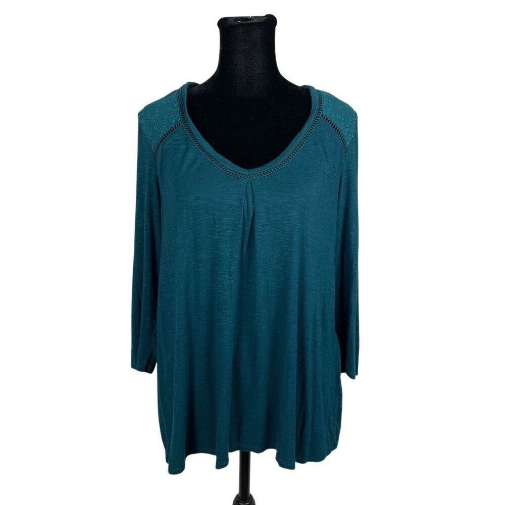 Dolan Anthropologie Turquoise Green Long Sleeve Blouse - Women’s S